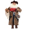 Santa's Workshop Unisex 18" Horseshoe Cowboy Santa Claus Brown One