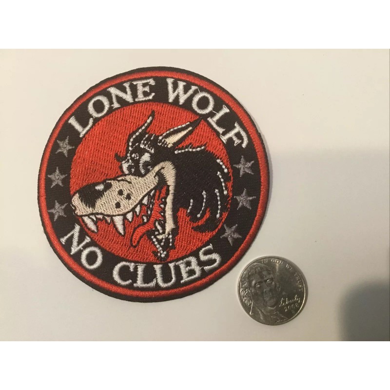 Unbranded LONE WOLF Embroidered Iron On PATCH Rat FINK Hot
