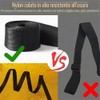 1 set di spalline regolabili in corda di nylon nero