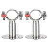 sourcing map Wall Mount Ceiling Mount Pipe Support, 304 Stainless