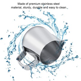 Coffee Pitcher, Stainless Steel Milk Frothing Cup Coffee Pitcher Jug Latte Art Kitchen Tool Frothing Pitcher(200ML)