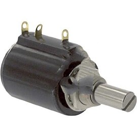 ETI Systems MW20B-10-10K Pot; Wirewound; Rest 10 Kilohms; Panel; 10 Turns; Pwr-Rtg 2W; Shaft Dia 0.25In