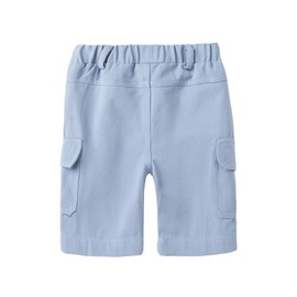 Mud Kingdom - Pantalones cortos de sarga para niños pequeños, Azul, 3 Años