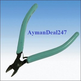 Unknow 4-3/4" Diagonal Side FLUSH Cutter Oval Head spring Nippers Pliers,120MM  Italy