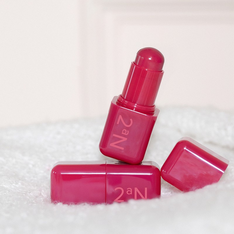 2aN Pocket Cotton Blurring Stick 3.5g - [SET] 03 Berry
