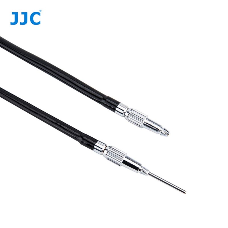 JJC TCR-70BK Black 70cm Threaded Cable Release, Mechanical Shutter Release