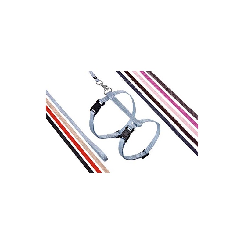 Flamingo Cat Harness with leash Ziggi Light pink 22-36cm 27-46cm