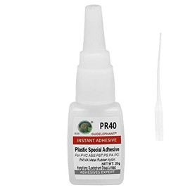 20g Plastic Glue,Plastic Adhesive, for bonding Between Plastic and Plastic, Plastic and Other Material. Instant Super Glue for Plastic, DIY Crafts, Tube, PVC, ABS, PBT, PS, PA, PC, PM, MA, Nylon