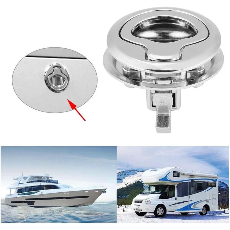 RoadLoo Boat Hatch Latch Pull, 2Pcs Slam Latch Stainless Steel