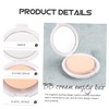 WOONEKY 2pcs Soft Body Powder Puff Packaging Box Empty Cushion