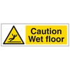V Safety Caution Wet Floor - Landscape 300 x 100