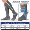 Men Zipper Compression Socks Colorful 20-30mmhg Compression Stockings Knee High