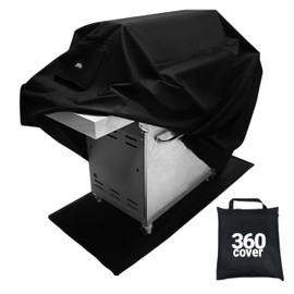360 Cover GrillGuard with 360-Degree Technology - Ultra-Durable, All-Weather Heavy Duty BBQ Grill Cover, Extreme Protection Against Rain, Debris, Wind, Sun, & Snow (Small - 55" W x 27" D x 46" H)