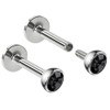 2pc 16g 1.2mm 6mm Labret Bar Stud Lip Ring Snake