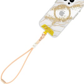HUADEK Vachetta Leather wristlet strap Phone Charm [Hands-Free Phone Wrist Strap]