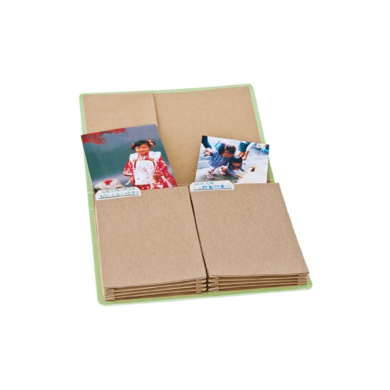 ナカバヤシ アルバム BAGGAGE KG判2段サイズ グリーン JPL2-80-1-G