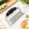 Crinkle-Cut Wave Slicer, Stainless Steel French Fry & Vegetable Cutter