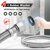 Refrigerator Icemaker Connector - Premium Stainless Steel Braided Ice Maker