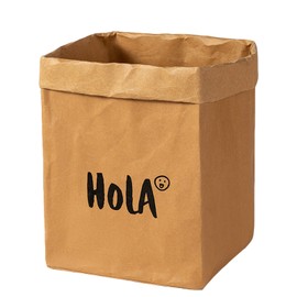 Linsiter Washable Kraft Paper Bag, Multifunctional Home Grocery Bag Heavy-Duty Paper Bag Plant Flower Pot Reusable Storage Bag Shopping Bag, Size XL