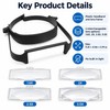 Headband Glass with Interchangeable Lenses for Sewing & Crafts -
