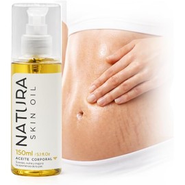 Aceite Corporal Anti Estrías y Cicatrices Skin Care Reafirmante, No es Grasoso, Hidrata y Nutre Profundamente -Natura Skin Oil 150ml.
