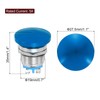 MECCANIXITY 1PCS 5A 19MM 3/4" Momentary Mushroom Head Push Button