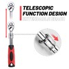 UYECOVE 3-Piece Extendable Ratchet Set, 1/4 3/8 1/2 Inch Extendable