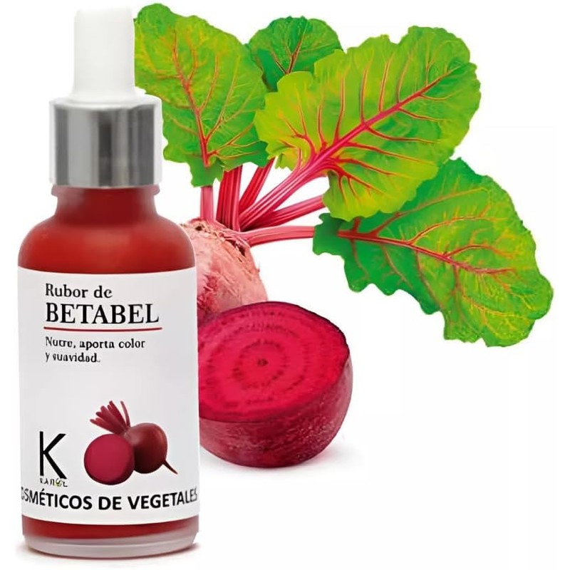 Rubor Líquido de Betabel Natural, Color Rosado, Fórmula Vegetal con