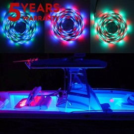 SHENKENUO RGB 2835 LED Boat Lights Kit Waterproof Pod Bright LED Marine Interior Deck Spot
