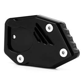 Modeer For CB125R CB300R CB400X CB500X CB500F CB650R CBR300R CBR500R CBR650R Motorcycle Kickstand Extension Plate Foot Side Stand Magnification Pad CBR CB 125R 300R 400X 500F 500R (Black)