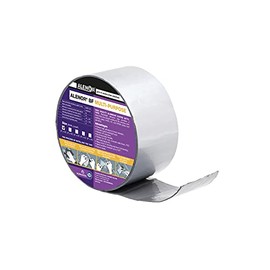 Alenor Butyl Rubber Aluminum Tape 2" inch x 16 Ft Wall Crack Roof Leaks Waterproof Heat Resistant Tape Perfect for Sealing Patching Hot Cold Air Ducts Wood Metal Plastic Glass Repair