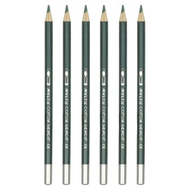 PATIKIL Watercolor Pencil, 6Pcs Water Soluble Pencils for Blending, Coloring, Sketch Drawing, Painting, Dark Green