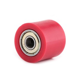 Chain Accessories, 8mm/10mm Drive Chain Pulley Roller Slider Tensioner Wheel Guide For Street Bike Motorcycle ATV(red 8MM)