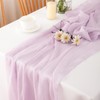 Chuqing Chiffon Table Runner, Purple, 70 cm x 3 m,