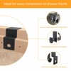 VANROUG 4 Pcs Drawer Front Installation Clamps Adjustable Drawer Fixing