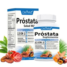 Gwynne 13en1 Nutricional Prostate Health 2000mg 90 Cápsulas Para Mejorar El Rendimiento Masculino,favorecer La Calidad De Vida Y Aumentar La Satisfacc