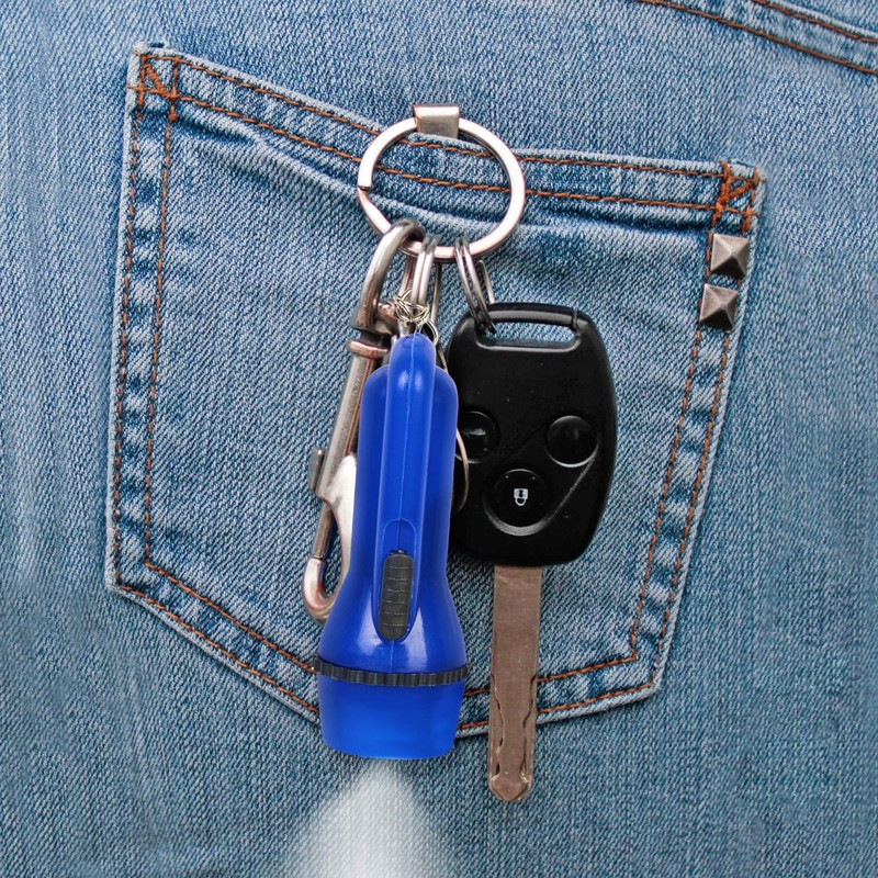 THE TWIDDLERS - 24 Mini Torch/Flashlight Keychains - Assorted Colours