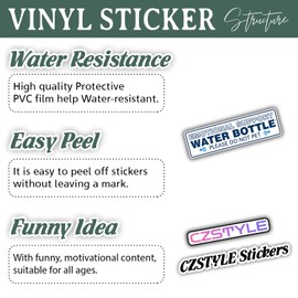 (3Pcs) Emotional Support Water Bottle Please Do Not Pet Sticker Funny Quote Waterproof Vinyl Sticker for Books Laptops Phone Water Bottles Kindle Decals 3 Inch
