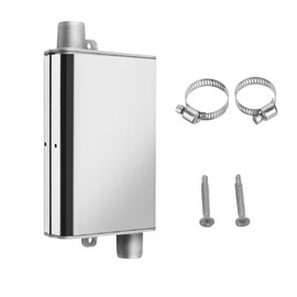 24 mm Exhaust Hose Silencer, Stainless Steel Auxiliary Heater, Exhaust Silencer, Diesel Heater, Exhaust Pipe, Silencer, Auxiliary Heater for Car Exhaust Systems, Exhaust Silencer for Diesel Heating