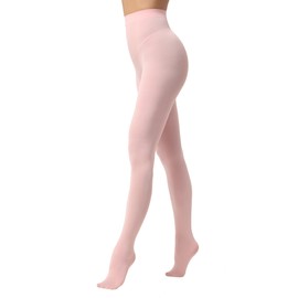 EVERSWE Women's 80 Den Soft Opaque Tights, Women's Tights (S/M, Pink)