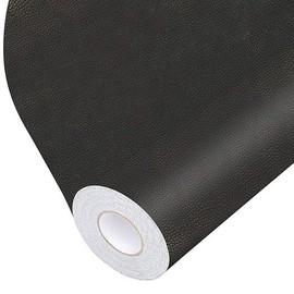 Leather Repair Patch Tape Kit, Self Adhesive Leather Repair for Furniture, Couch, Sofa, Car Seats,Office Chair,Vinyl Repair Kit.:_Black_16.9inch x 6.56Feet