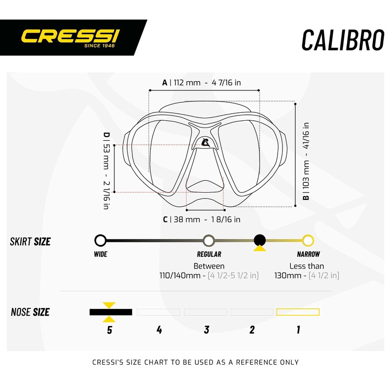 Cressi Unisex's Calibro and Corsica Snorkeling Set, Black, One Size