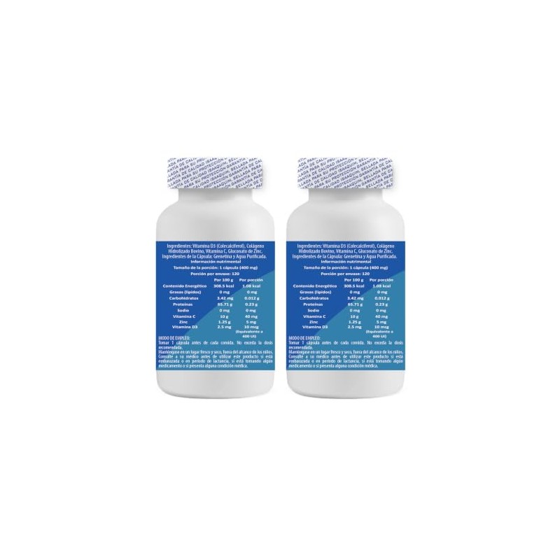 IsaaQuim Duo de Vitamina D3 400 Ui & Colageno Ui