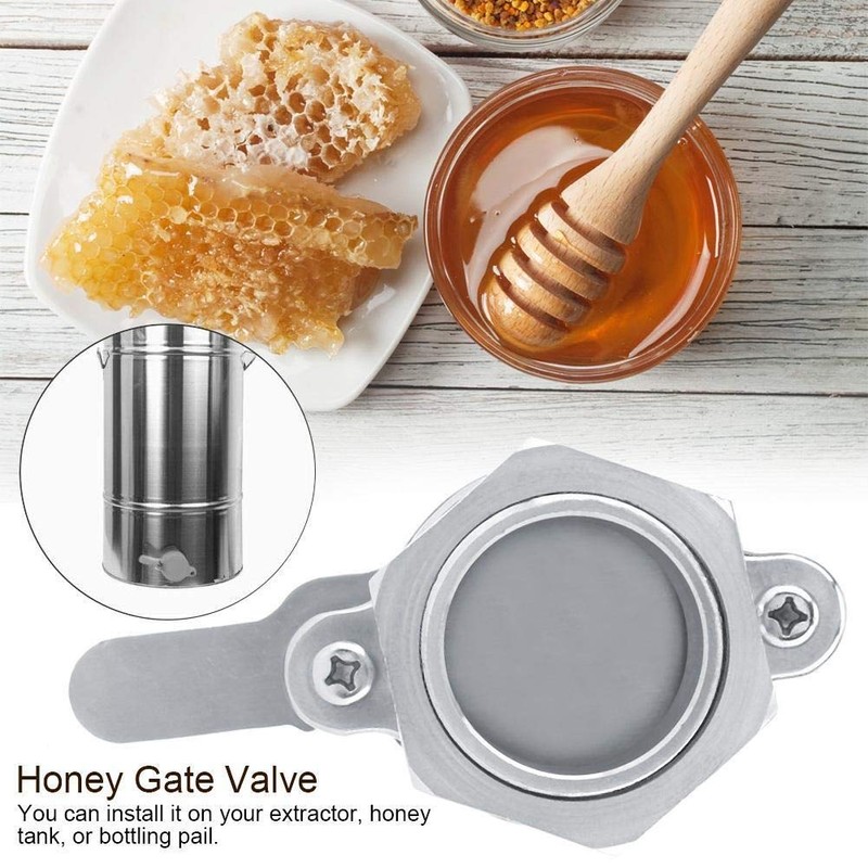 KSTE Honey Valve, 1 x Stainless Steel Gate Valve, Beekeeping,