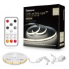 Tatazone White COB Led Strip Lights Max with RF Remote,