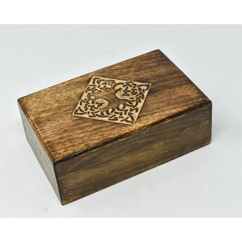 Ajuny Jewellery Box Indian Handmade Country Style Wooden, Storage Box