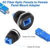 XMSJSIY SC to SC Fiber Optic Panel Mount Coupler Embedded