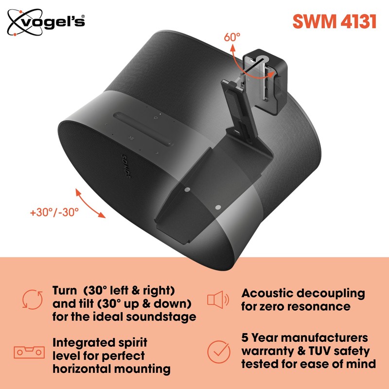 Vogel's SWM 4131 speaker wall bracket for Sonos ERA 300,