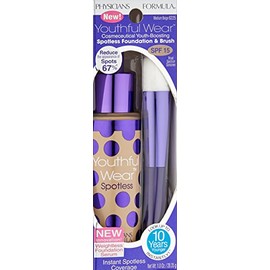Physicians Formula Youthful Wear Cosmeceutical Youth-Boosting Spotless Foundation SPF 15, Medium Beige, 1 Ounce