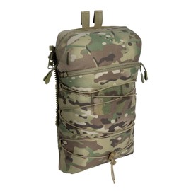 IDOGEAR Tactical Hydration Pack for 2L Hydration Water Bladder Outdoor Hiking Airsoft Water Bladder Carrier for Vest JPC2.0 Backpack(Multi-camo)